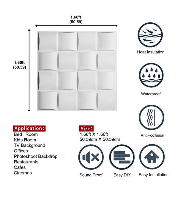 White_3D_PVC_Embossed_And_Printable_Squares_Design_Wall_Panels
