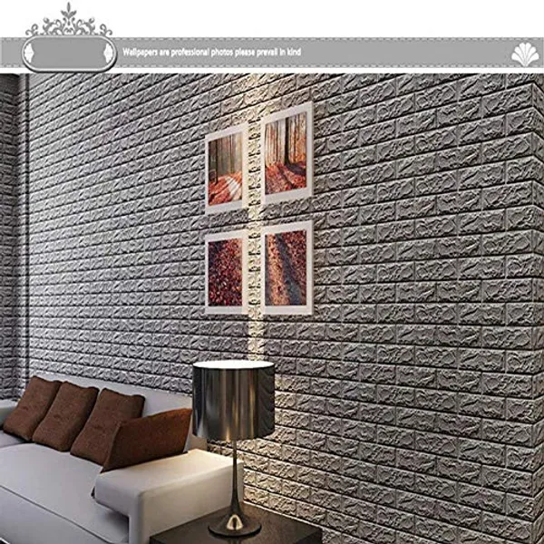 Silver_Grey_Cute_3D_Brick_Wallpaper_For_Walls_|_70_X_77_Cm