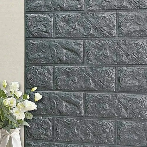 Silver_Grey_Cute_3D_Brick_Wallpaper_For_Walls_|_70_X_77_Cm