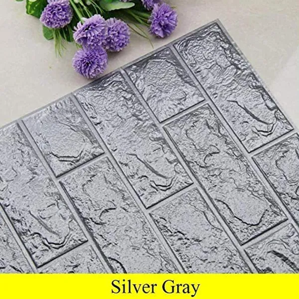 Silver_Grey_Cute_3D_Brick_Wallpaper_For_Walls_|_70_X_77_Cm
