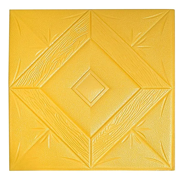 Gold_Cute_Pyramid_Design_3D_Foam_Wall_Panels_|_70_X_70Cm