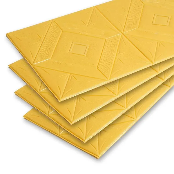 Gold_Cute_Pyramid_Design_3D_Foam_Wall_Panels_|_70_X_70Cm