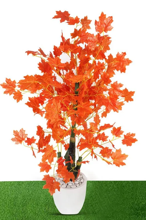 Orange_Artificial_Maple_Tree_|_Without_Pot_For_Home,_Office_|_5_Feet