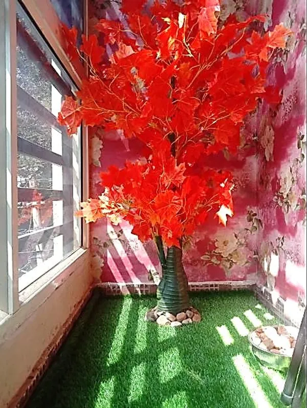 Orange_Artificial_Maple_Tree_|_Without_Pot_For_Home,_Office_|_5_Feet