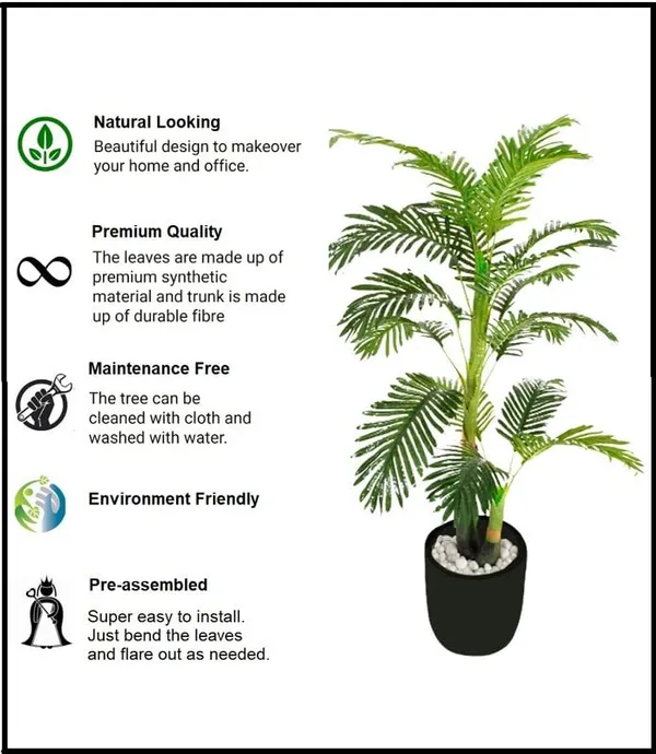 Green_Artificial_Areca_Palm_Plant_|_Without_Pot_For_Home,_Office