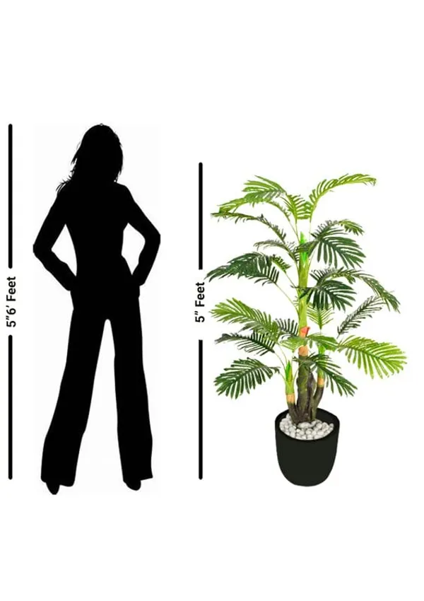 Green_Artificial_Palm_Tree_|_Without_Pot_For_Home,_Office