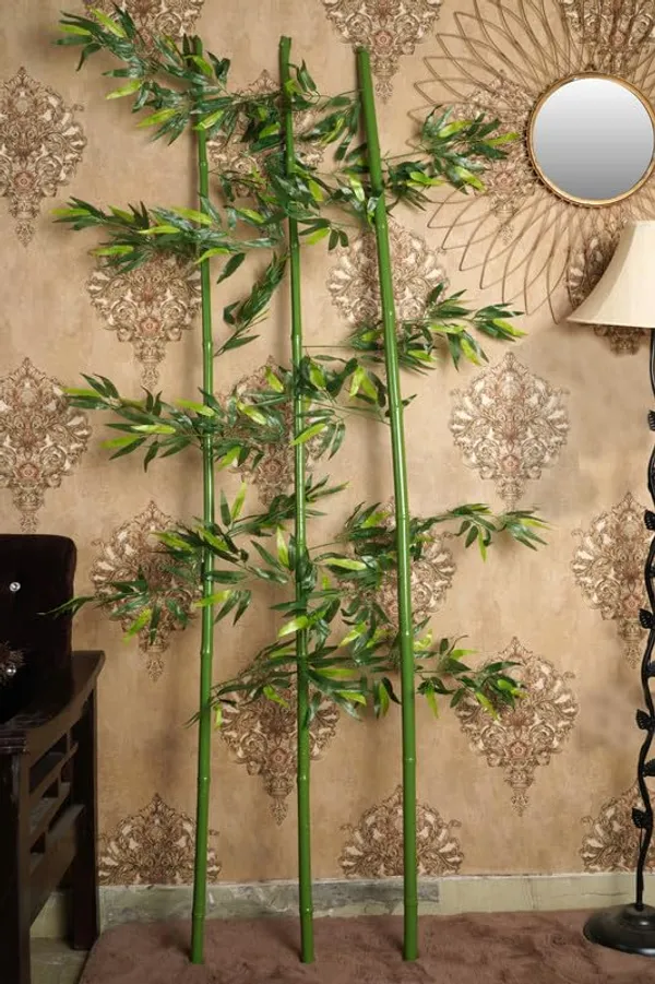 Green_Artificial_Bamboo_Sticks_Tree_With_Leaves_For_Home_Decoration_|_Without_Pot_|_6.5_Feet