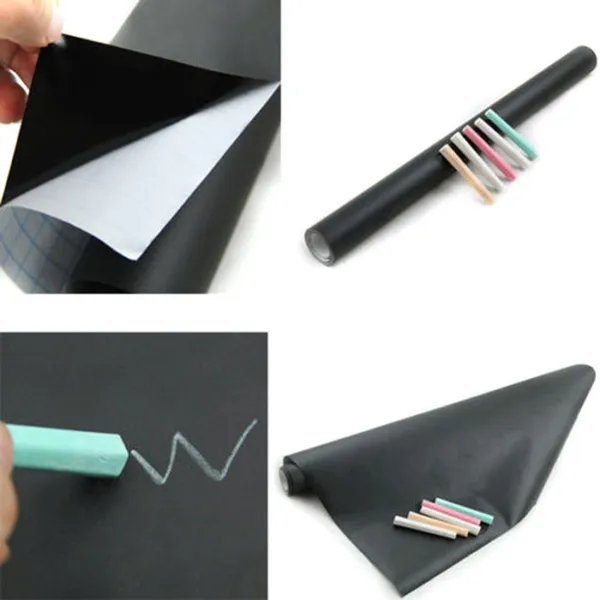 Pack_Of_2_Black_&_Green_Pvc_Removable_Self-Adhesive_Board_Sticker_with_5_Free_Chalks_|_For_Children_Study_Room_|_60_X_200_Cm