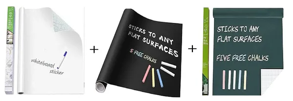 Pack_Of_3_White,_Black_&_Green_Pvc_Removable_Self-Adhesive_Board_Sticker_with_5_Free_Chalks_|_For_Children_Study_Room_|_60_X_200_Cm
