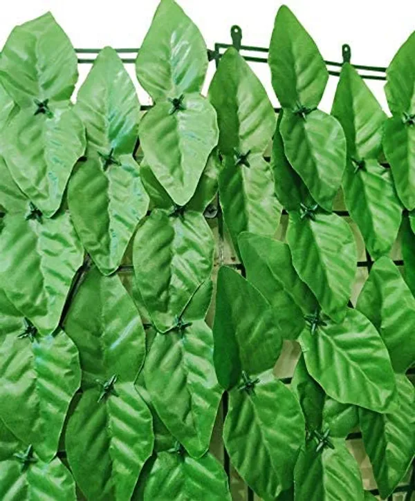Green_UV_Protected_Artificial_Grass_Fence_Trellis_With_Leaves_For_Garden,_Balcony_|_3_X_1_Mtr