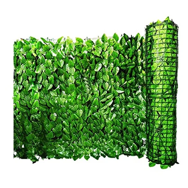 Green_UV_Protected_Artificial_Grass_Fence_Trellis_With_Leaves_For_Garden,_Balcony_|_3_X_1_Mtr