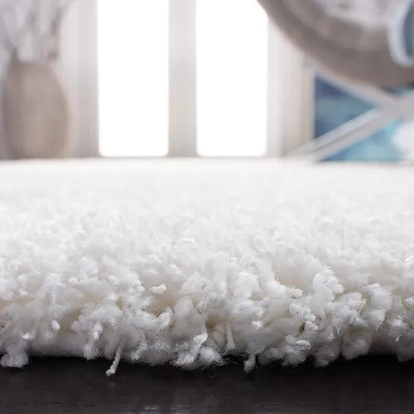 White_Shaggy_Hand_Woven_Rug_Carpet_|_For_Living_Room_Bedroom_|_4X6_Feet_Each