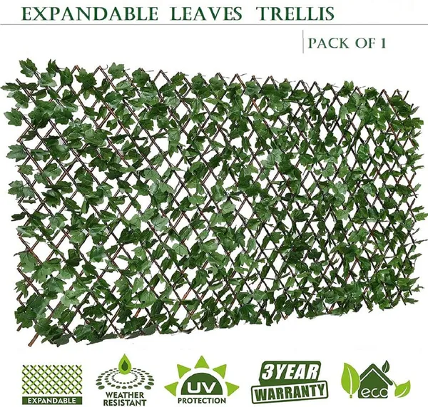 Dark_Green_Artificial_UV_Protected_Garden_Trellis_I__Expandable_Garden_Grass_Fence