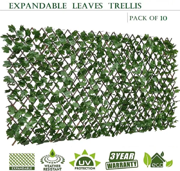 Lemon_Green_UV_Protected_Garden_Trellis_|__Expandable_Garden_Grass_Fence