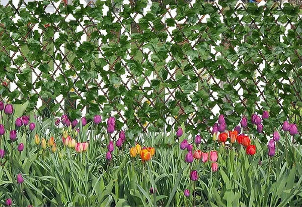 Lemon_Green_UV_Protected_Garden_Trellis_|__Expandable_Garden_Grass_Fence