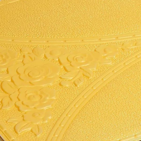 Gold_Cute_Flower_Design_3D_Foam_Wall_Panels_|_70_X_70_Cm