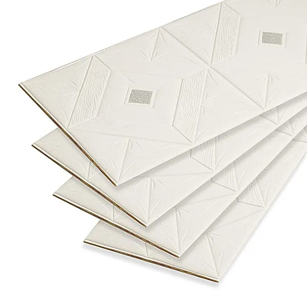 Silver_&_White_Rhombus_Design_3D_Ceiling_Foam_Wall_Panels_|_70_X_70Cm