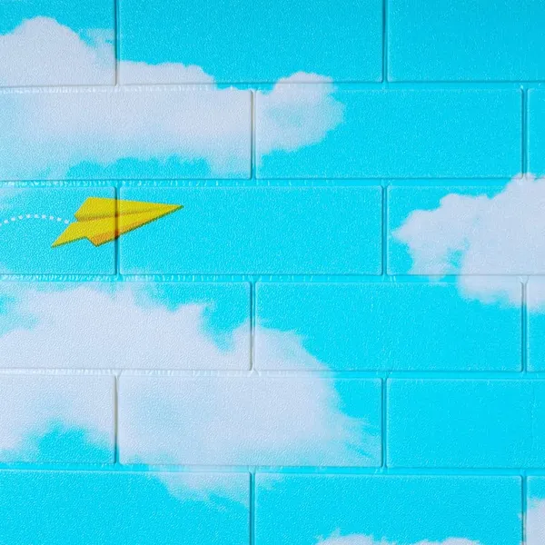 Blue_Ceiling_3D_Foam_Brick_Wall_Panels_|_70_X_70_Cm