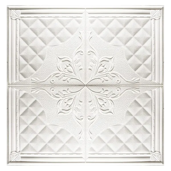 White_3D_Foam_Damask_Design_Textured_Foam_Ceiling_Wall_Panels_|_70_X_70_Cm