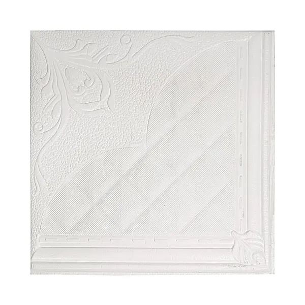 White_3D_Foam_Damask_Design_Textured_Foam_Ceiling_Wall_Panels_|_70_X_70_Cm