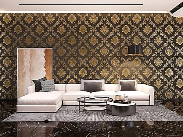 Black_Damask_Textured_&_Waterproof_3D_Design_Foam_Wall_Panels_|_70_X_70_Cm