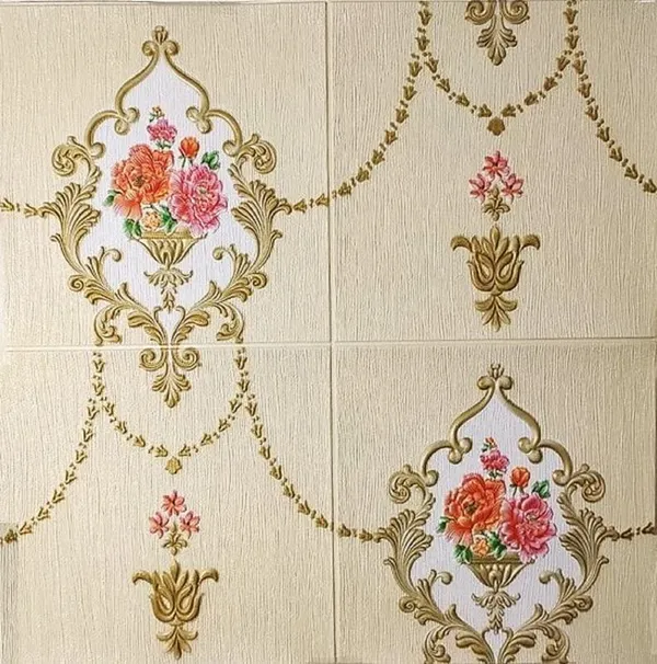 Golden_Damask_Textured_&_Waterproof_3D_Design_Foam_Wall_Panels_|_70_X_70_Cm