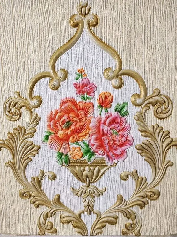 Golden_Damask_Textured_&_Waterproof_3D_Design_Foam_Wall_Panels_|_70_X_70_Cm