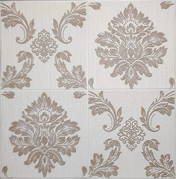Cream_Damask_Textured_&_Waterproof_3D_Design_Foam_Wall_Panels_|_70_X_70_Cm