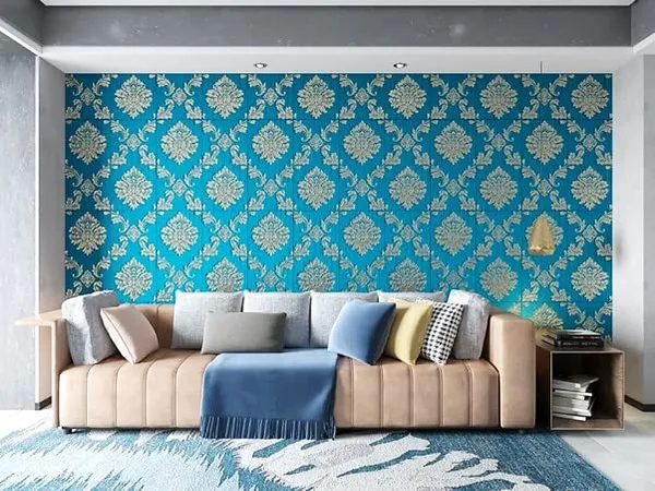 Turquoise_Damask_Textured_&_Waterproof_3D_Design_Foam_Wall_Panels_|_70_X_70_Cm