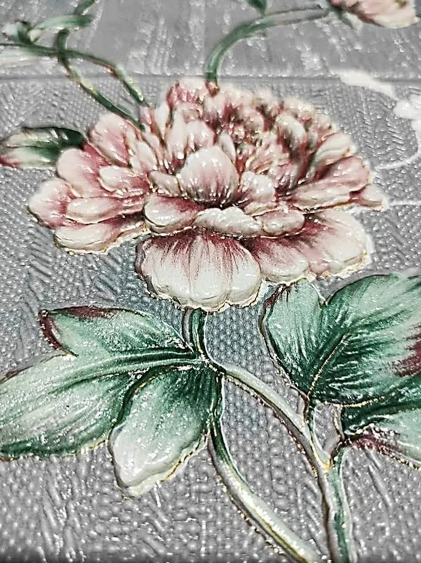 Grey_Waterproof_3D_Floral_Design_Textured_Foam_Wallpaper_Sticker_|_70_X_70_Cm