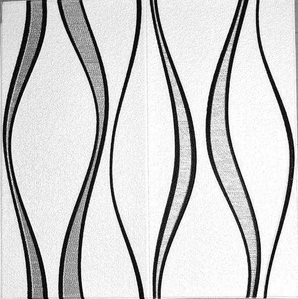 White_Waterproof_3D_Vertical_Waves_Design_Textured_Foam_Wallpaper_Sticker_|_70_X_70_Cm
