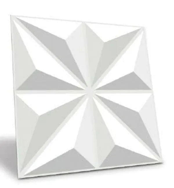 White_3D_PVC_Embossed_And_Printable_Diamond_Design_Wall_Panels