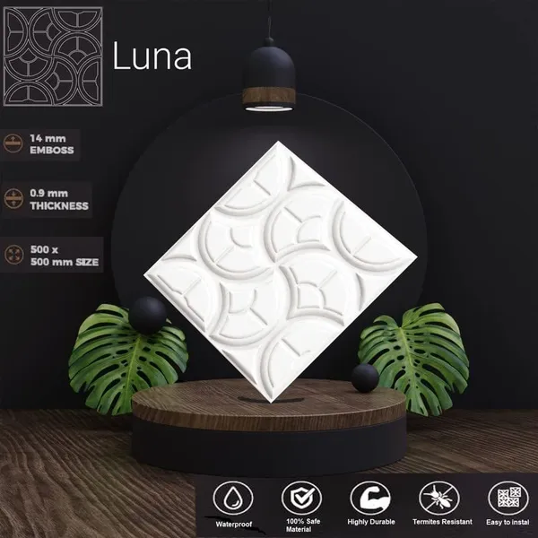White_Pvc_Embossed_And_Printable_Luna_Design_3D_Wall_Panels_|_20_X_20_In