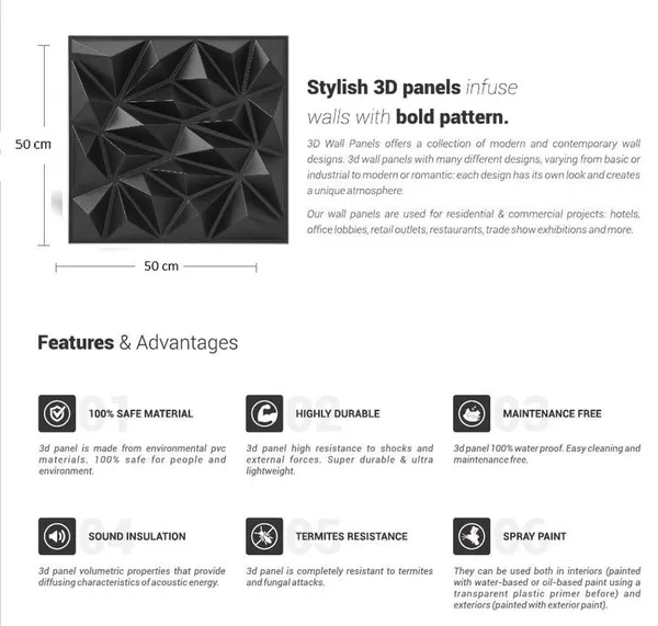 Grey_Diamond_Stone_Design_3D_Embossed_And_Printable_Wall_Panels_|_20_X_20_Inch