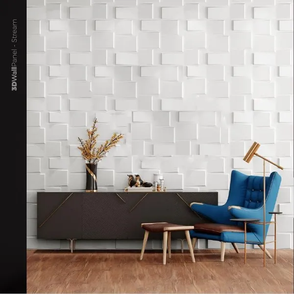 White_Pvc_Embossed_And_Printable_3D_Stream_Design_Wall_Panels_|_20_X_20_In