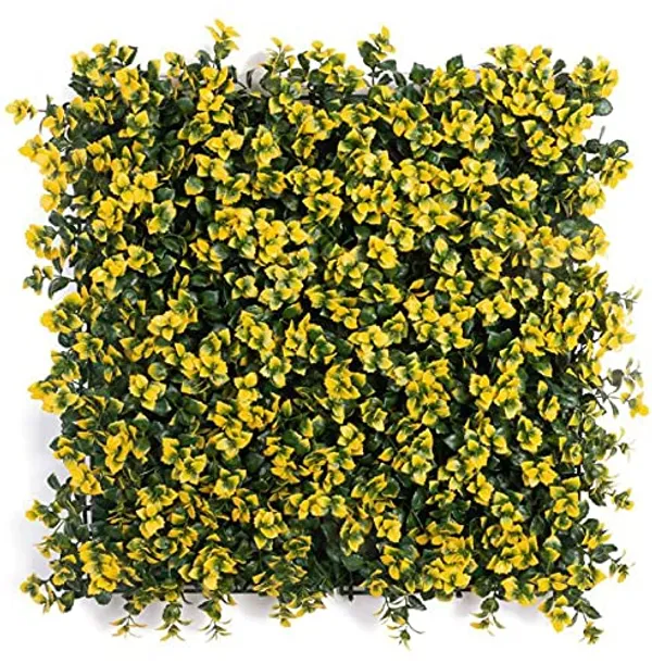 Yellow_Vertical_Garden_Artificial_Wall_Plants_|_50Cm_X_50Cm_X_5Cm
