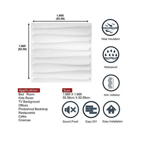 White_3D_PVC_Embossed_And_Printable_Butterfly_Wall_Panels
