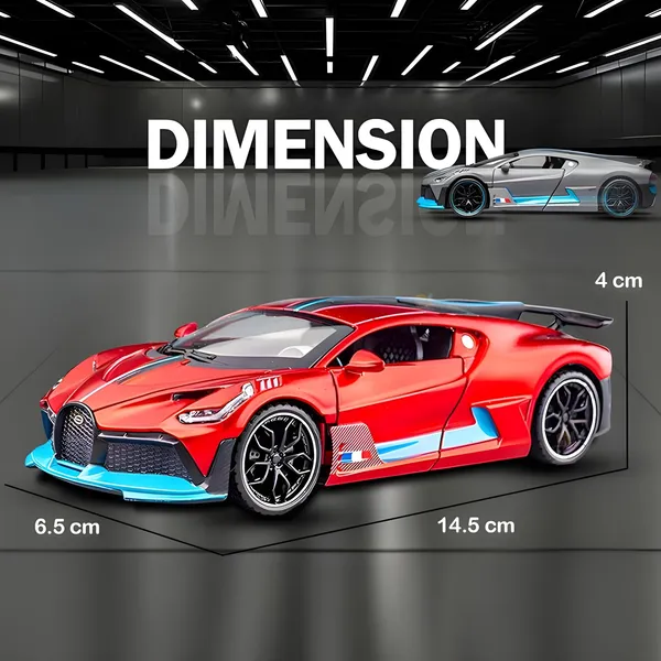 Toybot_1:32_Scale_Die_Cast_Bugatti_Divo_Model_Car_-_Exclusive_Alloy_Metal_Pullback_Toy_with_Openable_Doors,_Lights,_and_Music_for_Kids