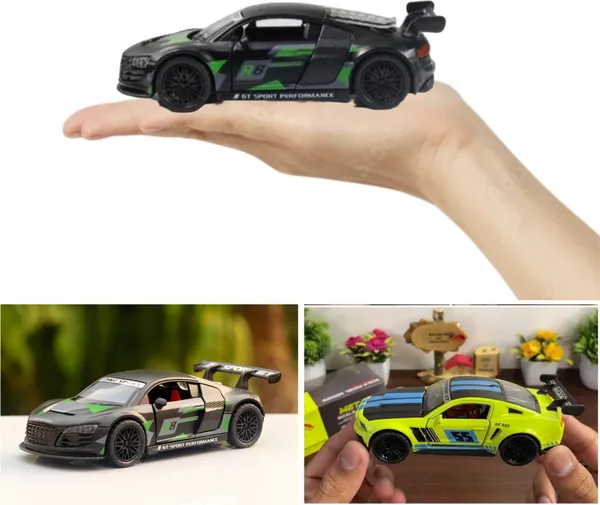 Toybot_1:36_Scale_Audi_R8_Sports_Model_Metal_Car_-_Exclusive_Alloy_Metal_Pullback_Toy_With_Openable_Doors_And_Back_For_Kids