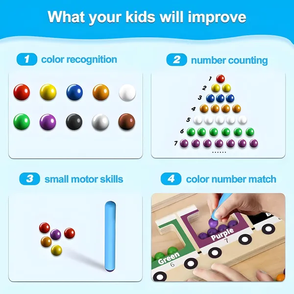 Toybot_Magnetic_Color_and_Number_Maze_-_Educational_Fine_Motor_Skills_Toys_for_Boys_Girls_3_4_5_Years_Old,_Wooden_Color_Matching_Learning_Counting_Toddler_Puzzle_Board