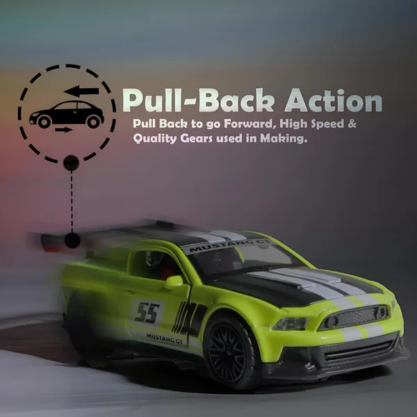 1:36_Die-Cast_Mustang_GT_Pullback_Sports_Car