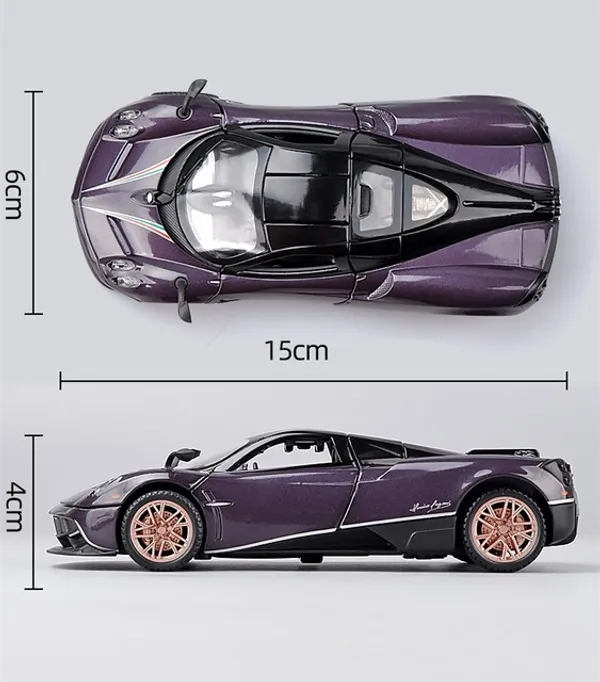 Toybot_1:32_Scale_Die-Cast_Pagani_Sports_Car_-_Premium_Alloy_Metal_Pullback_Toy_with_Openable_Doors,_Hood,_Lights_&_Music_for_Kids