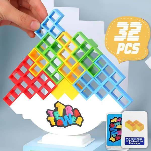 Toybot_32_Pcs_Tetra_Tower_Game_Balance_Stacking_Attack_Block_Game,_Tetris_Swing_Terra_Tower,_Family_Board_Games_for_Kids_&_Adults,_Team_Building_Parties_Travel_Toy