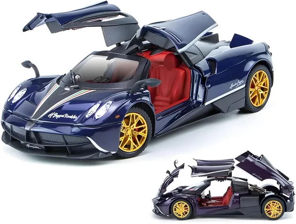 Toybot_1:24_Scale_Die-Cast_Big_Pagani_Sports_Car_-_Premium_Alloy_Metal_Pullback_Toy_with_Openable_Doors,_Hood,_Lights_&_Music_for_Kids