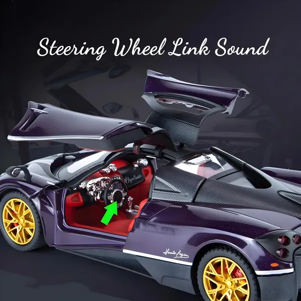 Toybot_1:24_Scale_Die-Cast_Big_Pagani_Sports_Car_-_Premium_Alloy_Metal_Pullback_Toy_with_Openable_Doors,_Hood,_Lights_&_Music_for_Kids