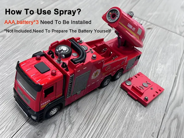 Toybot_1:32_Die-Cast_Fire_Truck_with_Turbo_Jet,_Light_&_Siren_Sound,_Water_Jet_Spray,_Opening_Doors_&_Toolbox_–_Firefighter_Fire_Engine_Rescue_Truck_Toy_for_Kids