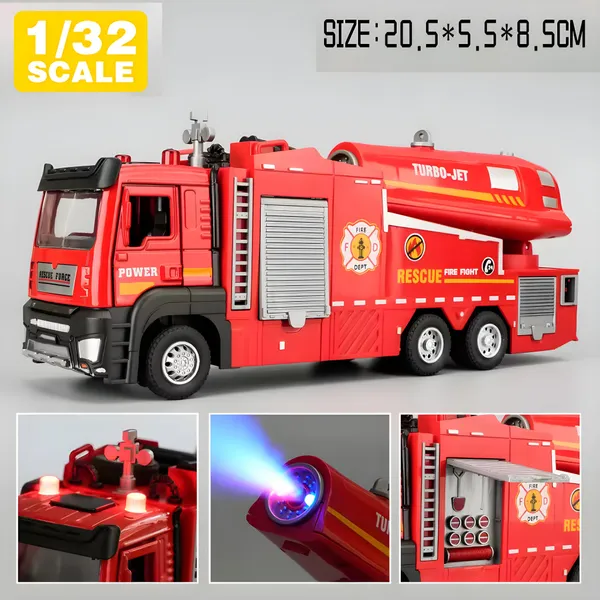 Toybot_1:32_Die-Cast_Fire_Truck_with_Turbo_Jet,_Light_&_Siren_Sound,_Water_Jet_Spray,_Opening_Doors_&_Toolbox_–_Firefighter_Fire_Engine_Rescue_Truck_Toy_for_Kids
