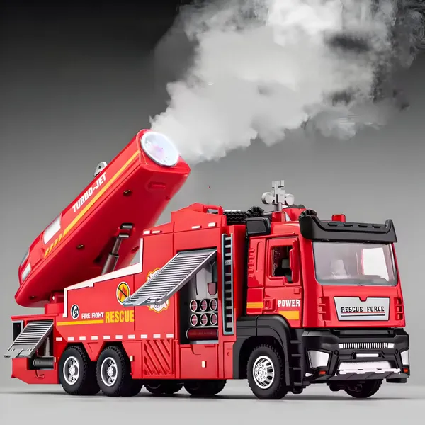 Toybot_1:32_Die-Cast_Fire_Truck_with_Turbo_Jet,_Light_&_Siren_Sound,_Water_Jet_Spray,_Opening_Doors_&_Toolbox_–_Firefighter_Fire_Engine_Rescue_Truck_Toy_for_Kids