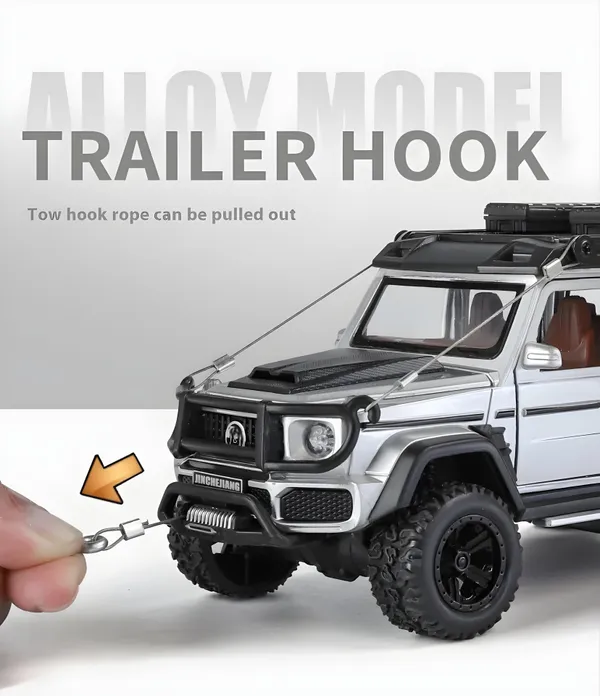 Toybot_1:32_Scale_4x4_Mercedes_Brabus_G_550_Model_Car_-_Exclusive_Alloy_Metal_Pullback_Toy_with_Openable_Doors,_Lights,_and_Music_Best_Gift_for_Kids_【Colors_as_Per_Stock】