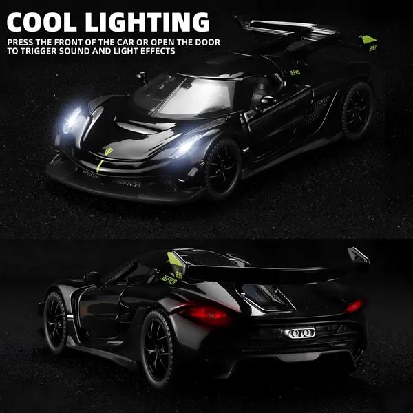 Toybot_1:32_Scale_Koenigsegg_Jesko_Model_Super_Car_-_Exclusive_Alloy_Metal_Pullback_Toy_with_Openable_Doors,_Lights,_and_Music_for_Kids_(1_Pcs_Random_Color)